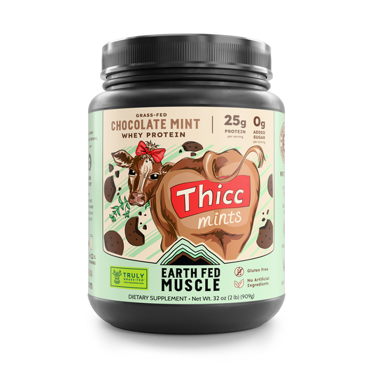 SEASONAL FLAVOR: Thicc Mints Chocolate Mint Grass-Fed Whey Protein