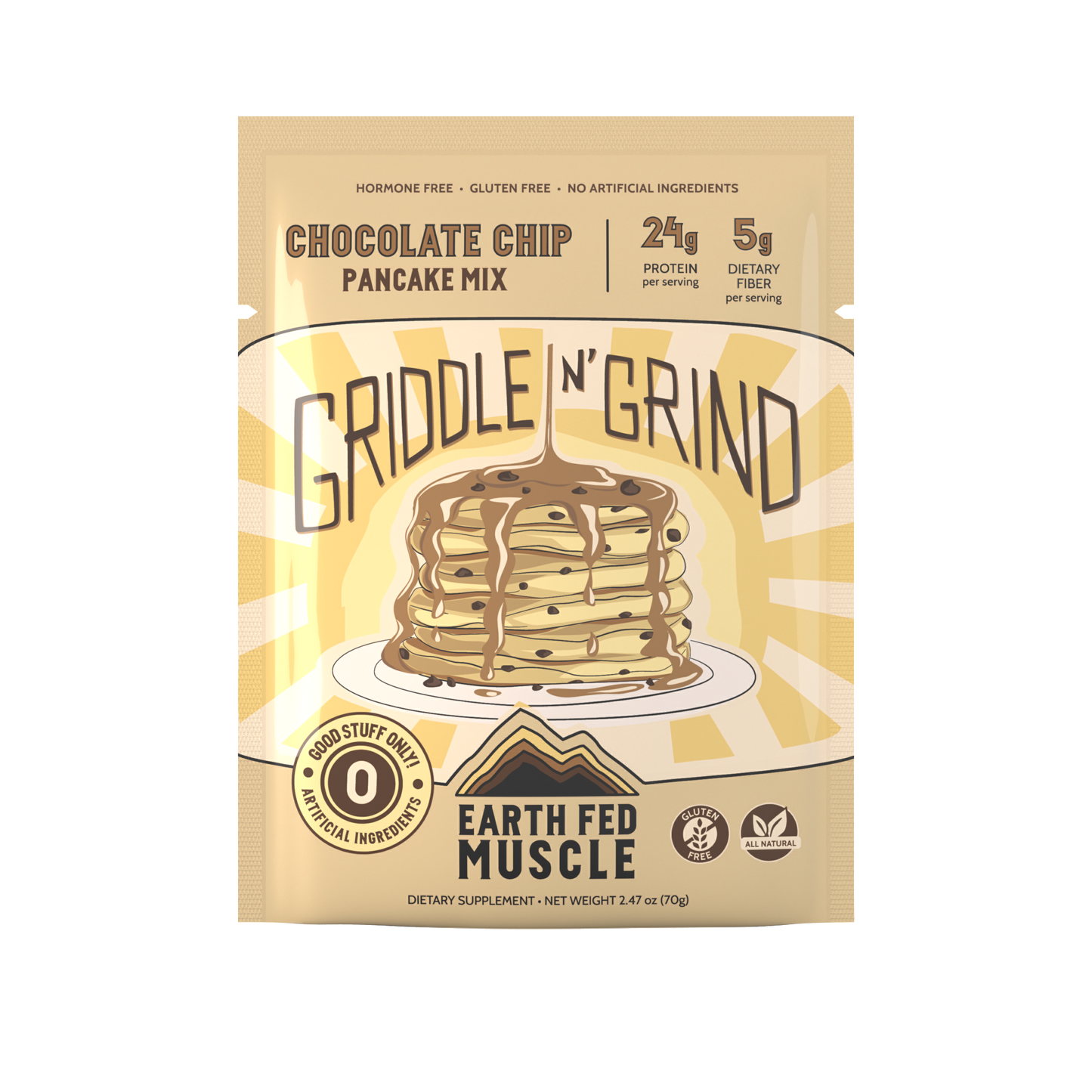 Single Serving Griddle'n'Grind Pancake Mix Packs