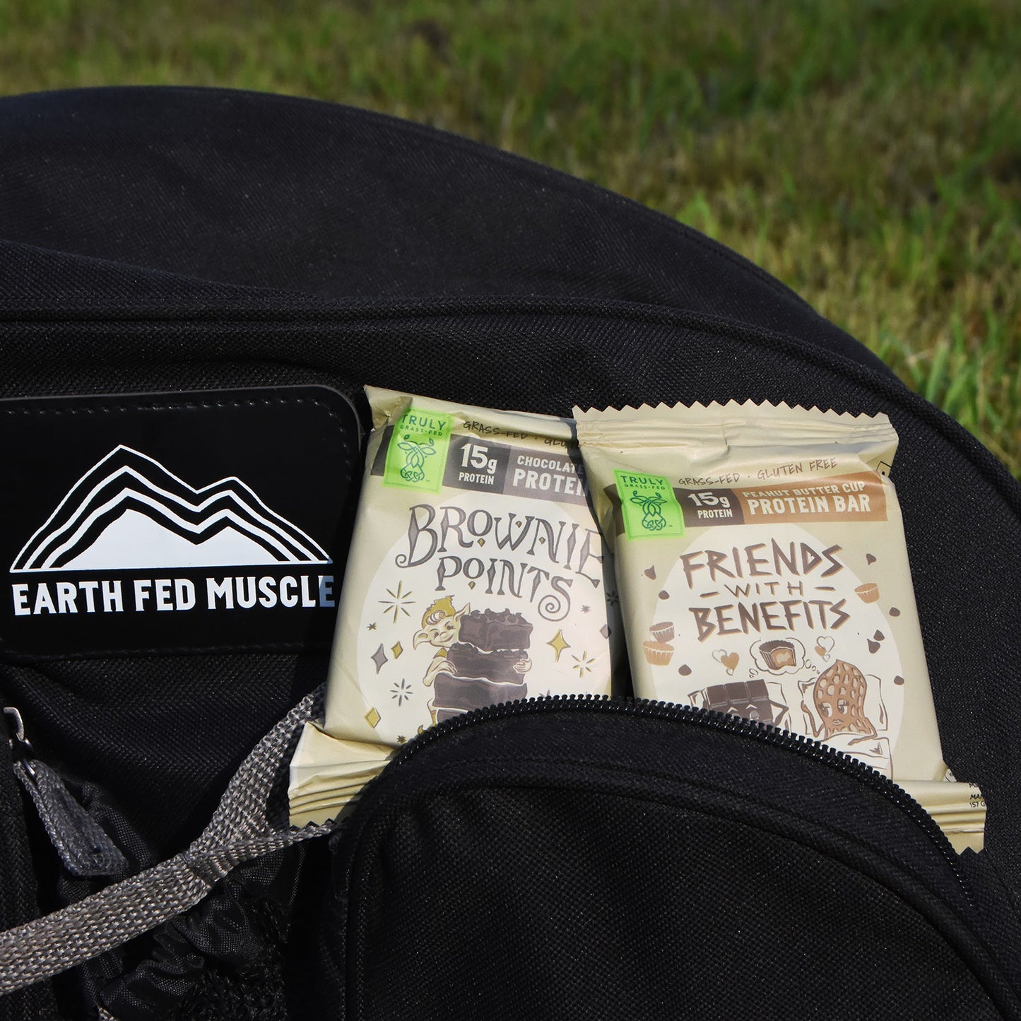 Chocolate Peanut Butter Grass-Fed Whey Protein Bars