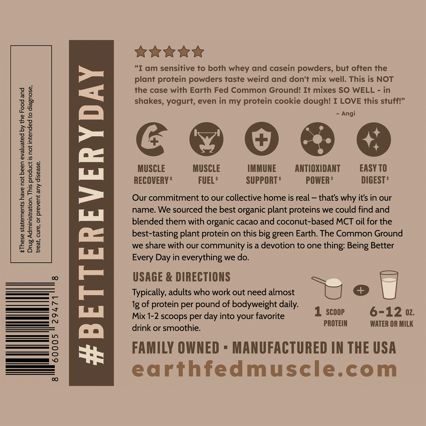 Common Ground Chocolate Plant Protein