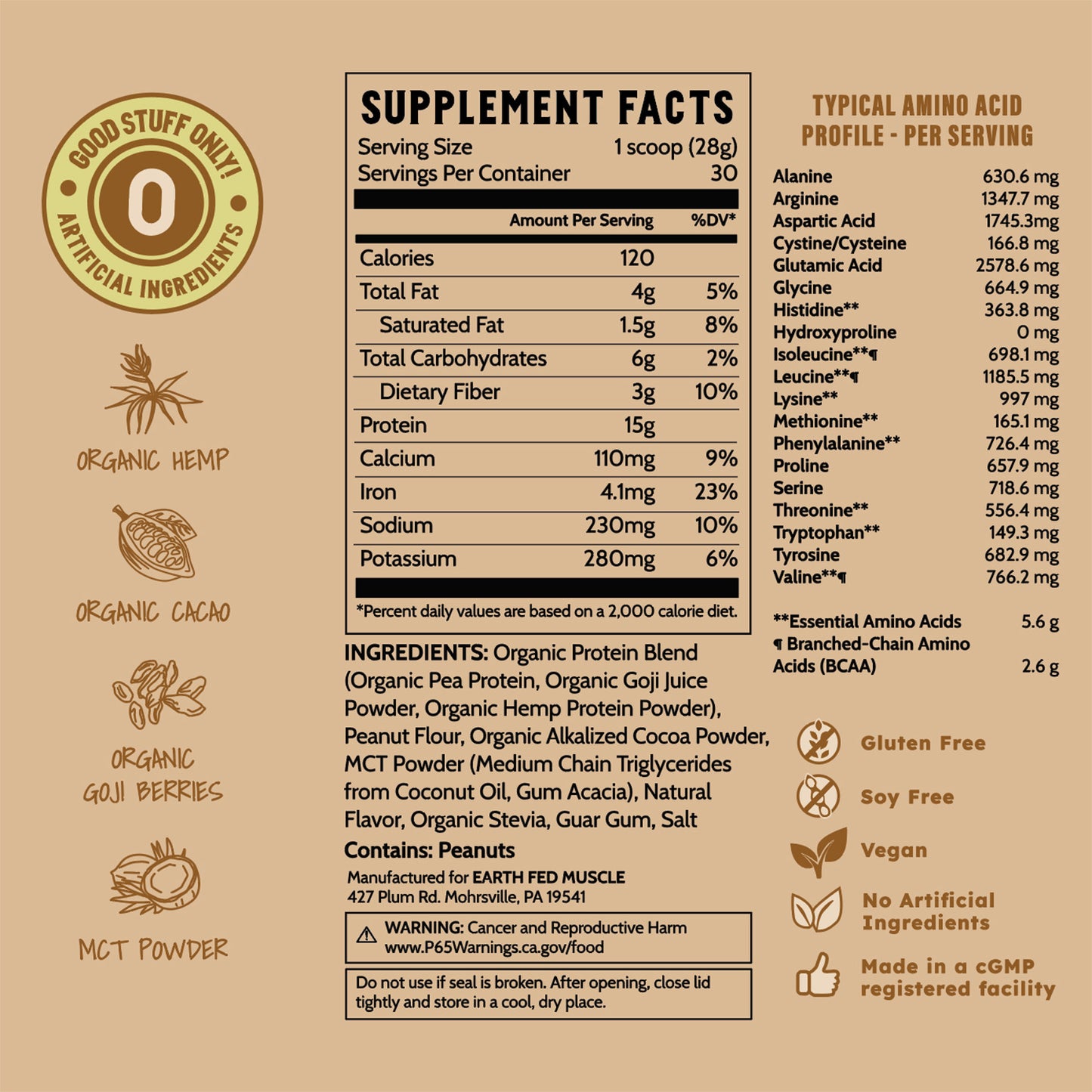 Common Ground Chocolate Peanut Butter Plant Protein