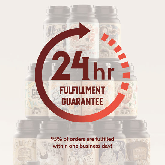24 hour fulfillment guarantee - 95% of orders are fulfilled within one business day