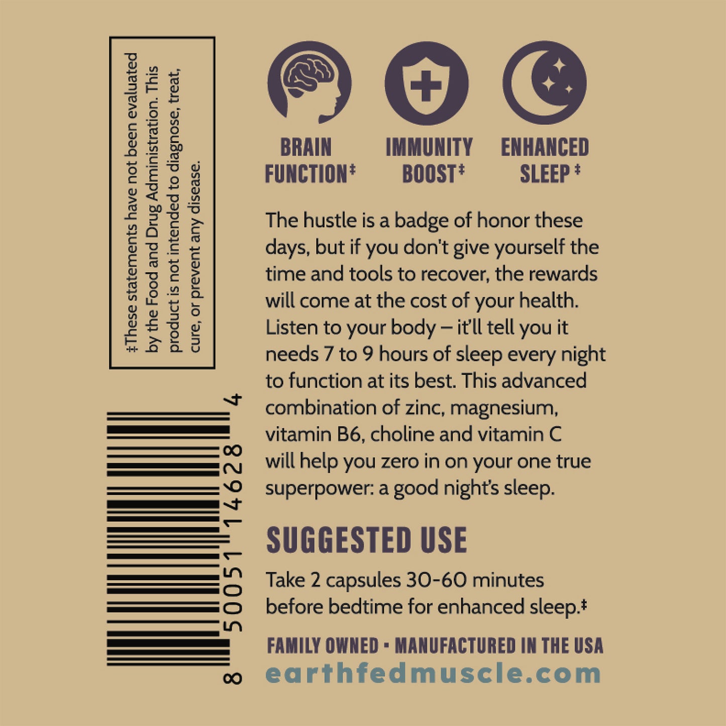 Forty Winkz ZMA Sleep Support with Zinc & Magnesium