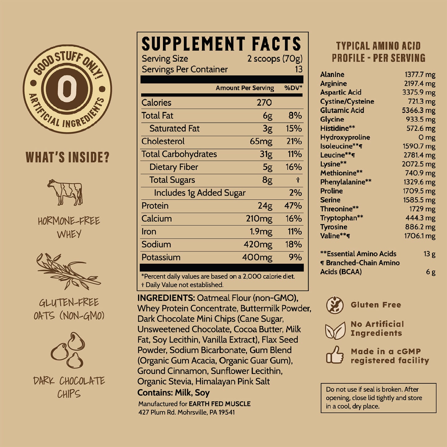 Griddle n' Grind Chocolate Chip Pancake and Waffle Mix