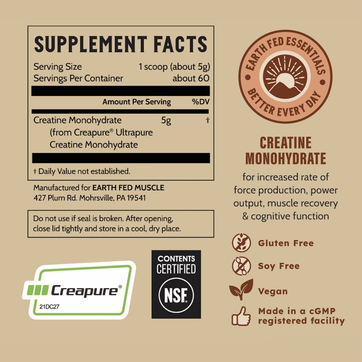 Creatine Monohydrate - 100% Creapure®