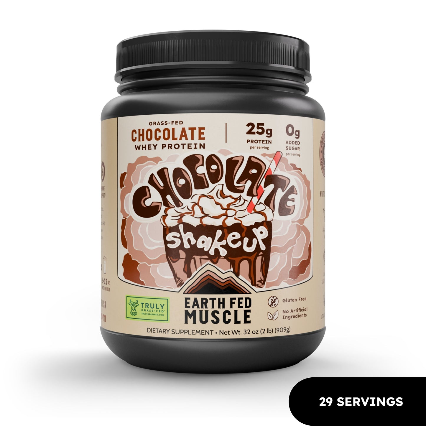 Chocolate Shakeup Chocolate Grass-Fed Whey Protein