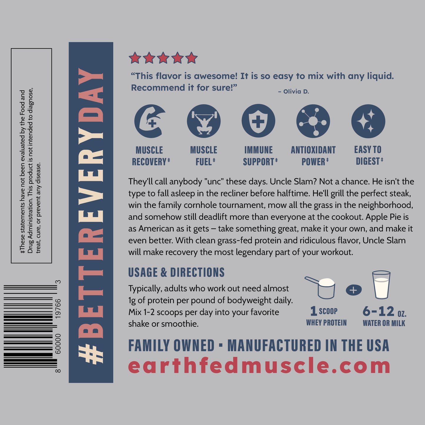 SEASONAL: Uncle Slam Apple Pie Grass Fed Protein