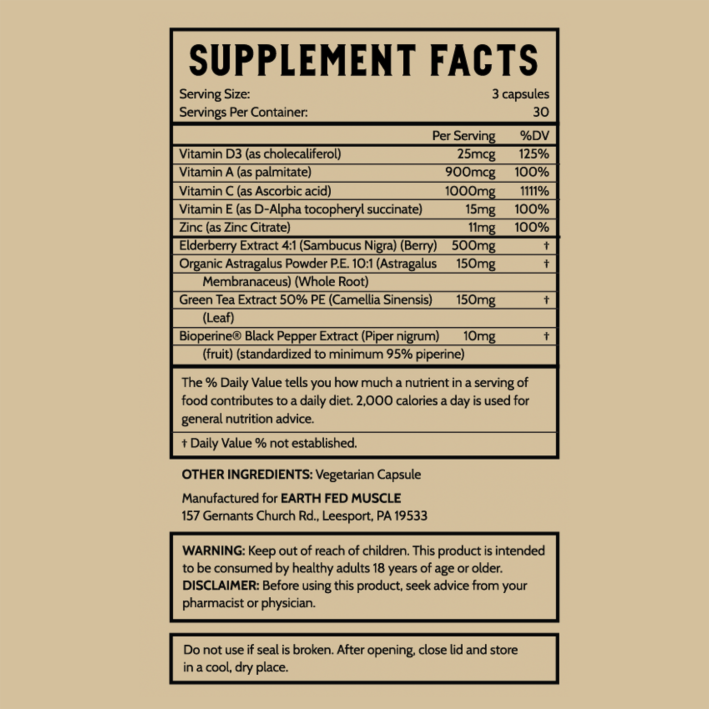 Earth Fed Armor Immune Support