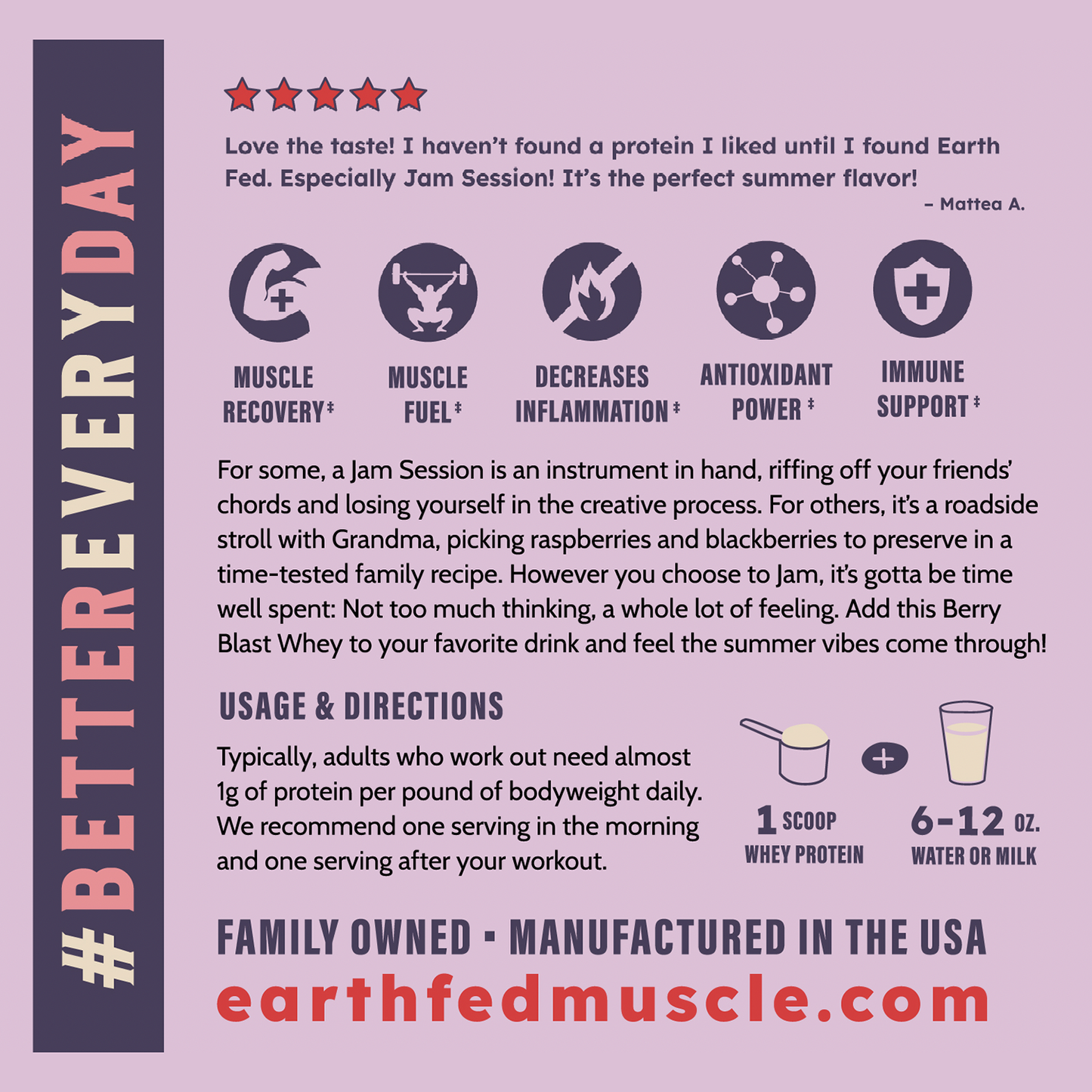 SEASONAL FLAVOR: Jam Session Berry Blast Grass-Fed Whey Protein