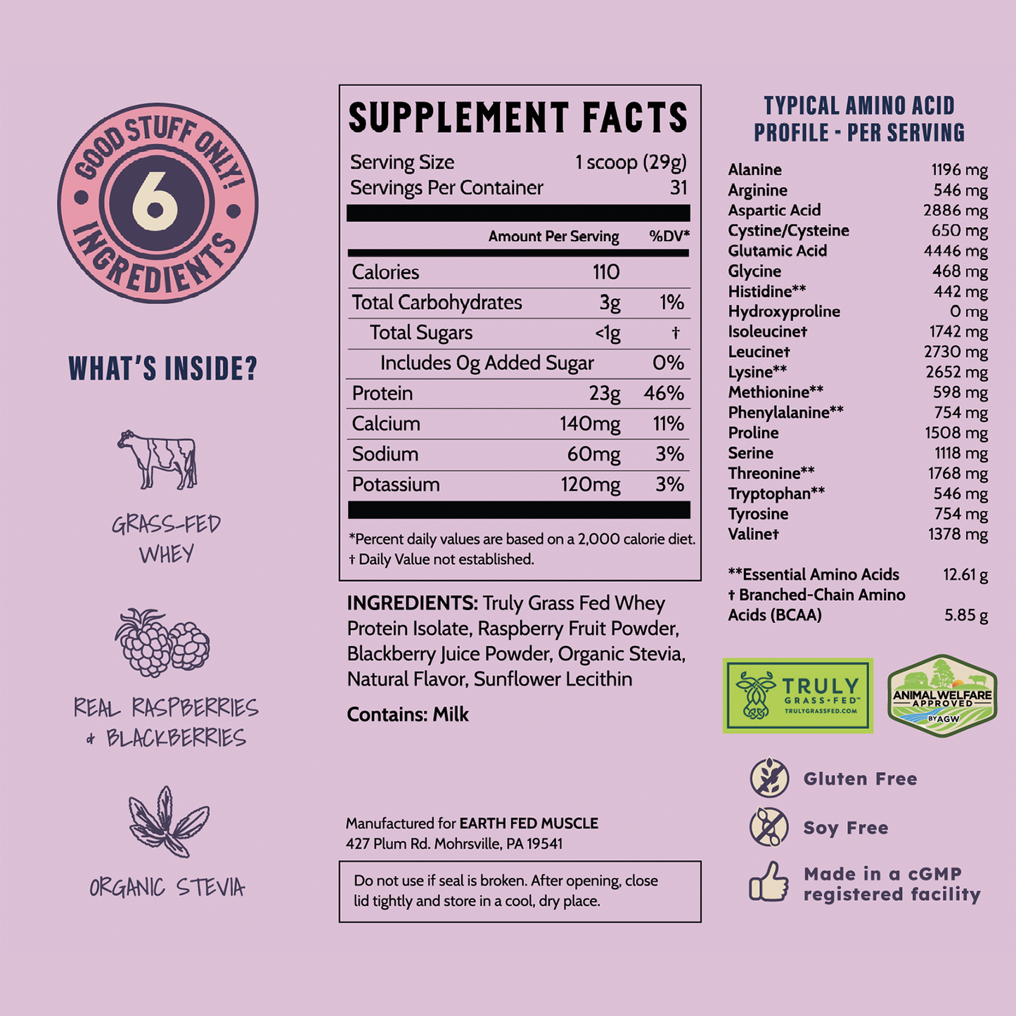 SEASONAL FLAVOR: Jam Session Berry Blast Grass-Fed Whey Protein