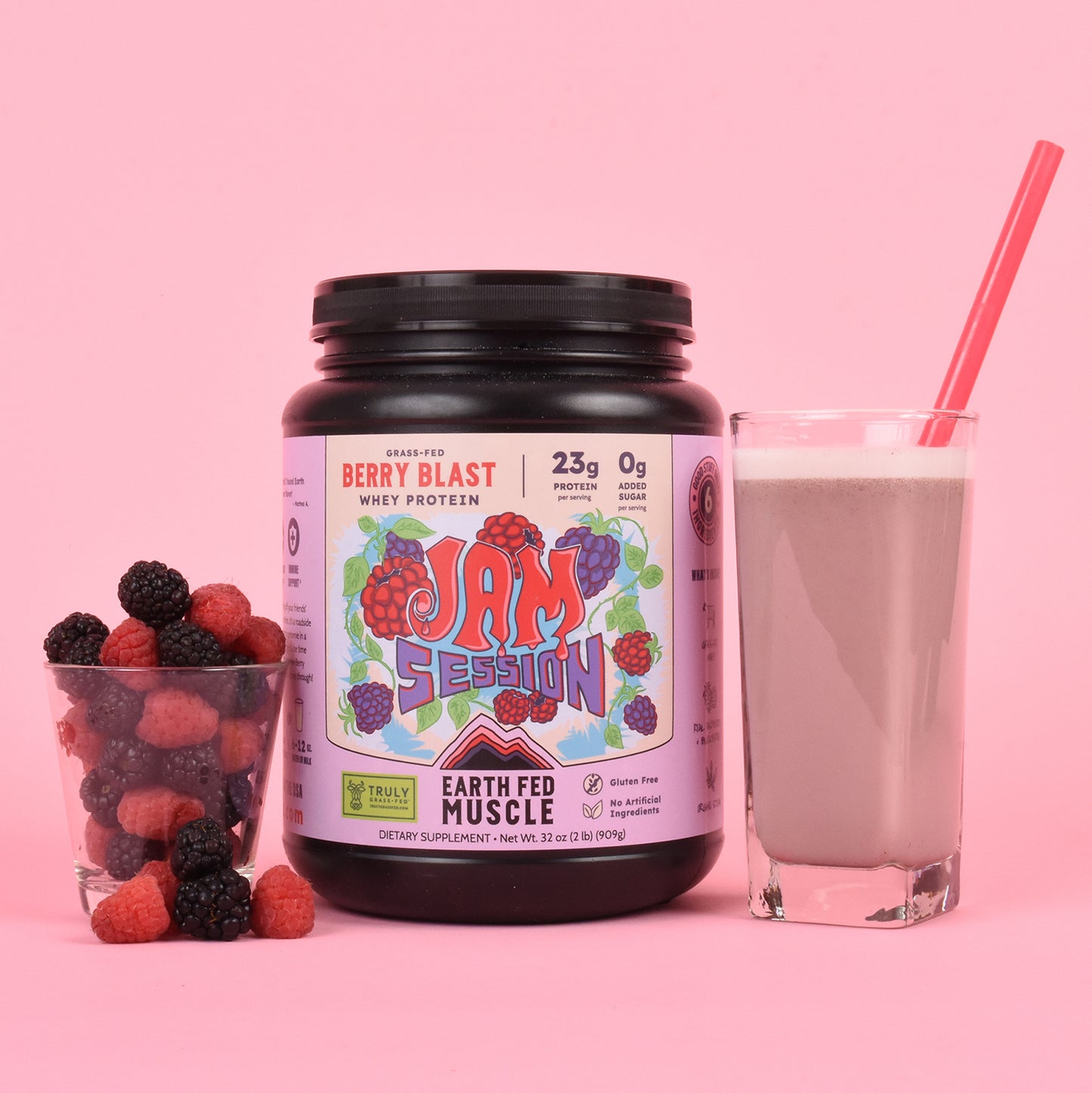 SEASONAL FLAVOR: Jam Session Berry Blast Grass-Fed Whey Protein