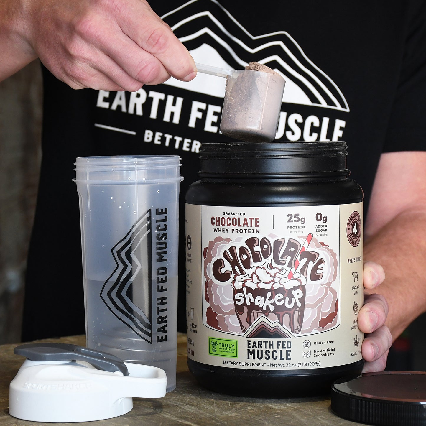 Chocolate Shakeup Chocolate Grass-Fed Whey Protein