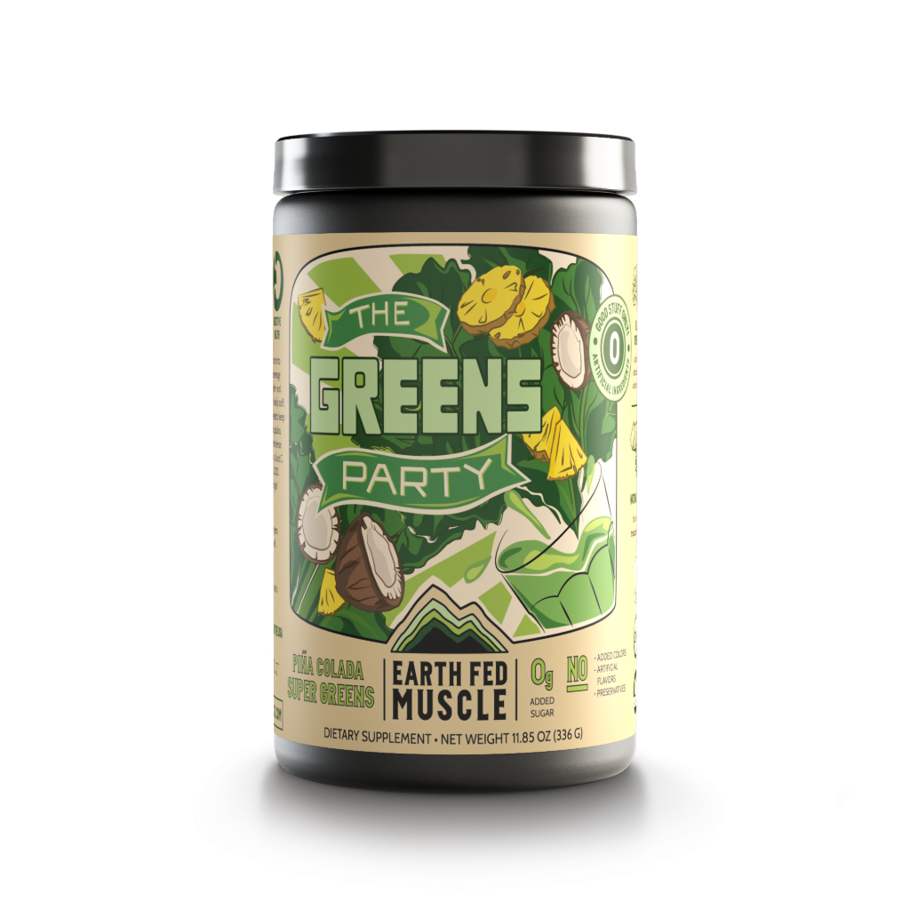 Tropisk Blikkenslager melodisk Piña Colada Best Greens Powder | Greens Party by Earth Fed Muscle | Organic  Spirulina Powder, Monk Fruit | Protein and Greens | Dietary Supplement