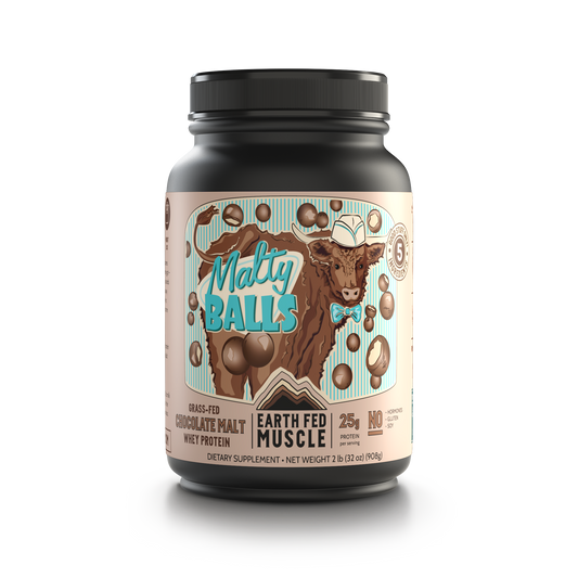 SEASONAL FLAVOR: Malty Balls Chocolate Malt Grass Fed Whey Protein