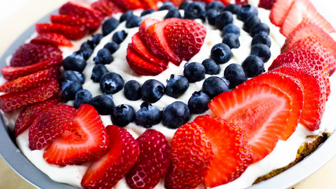 4th of July Paleo Protein Cake