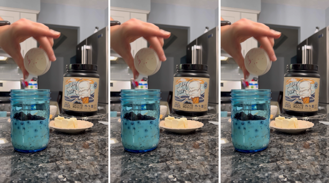 Blueberry Cheesecake Overnight Oats