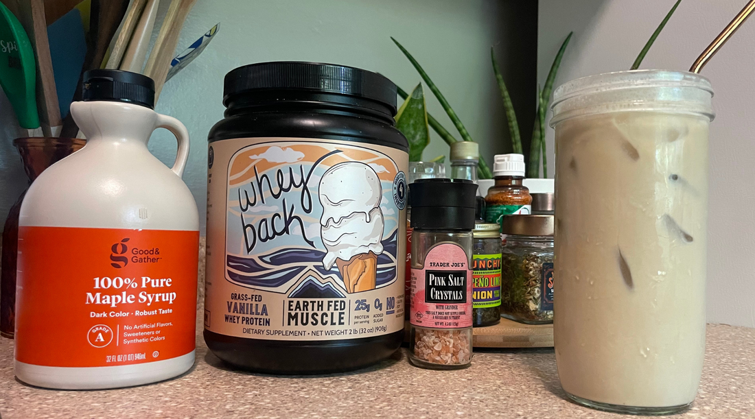 Iced Salted Maple Protein Latte