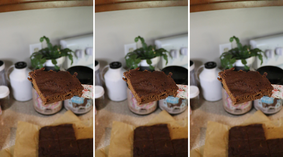 Fudgy Malty Pumpkin Brownies