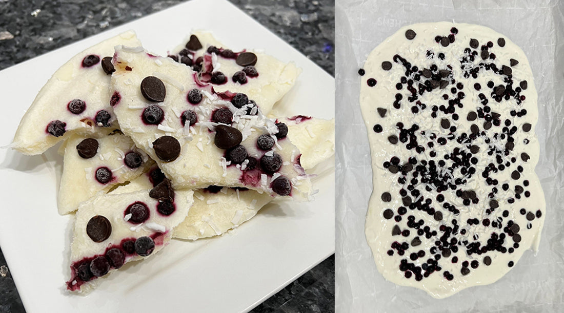 Protein Frozen Yogurt Bark