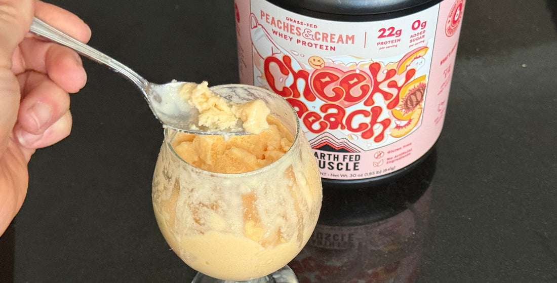 Protein-Packed Peach Summer Slushie