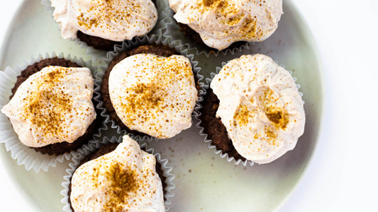 Fudgy Chocolate Banana Protein Muffins