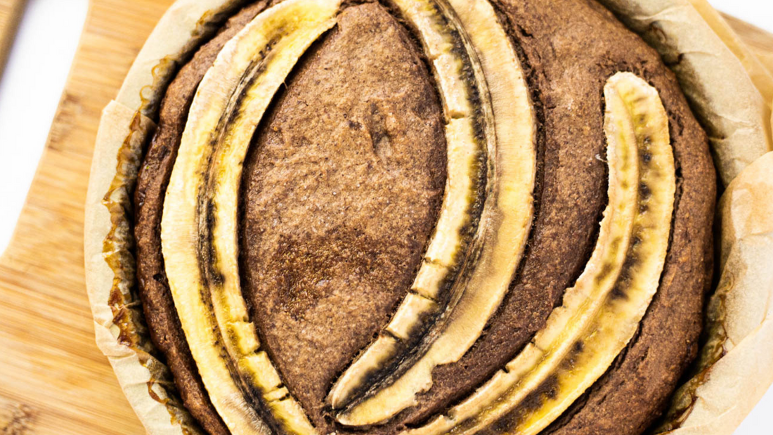 Protein Banana Brownie Cake