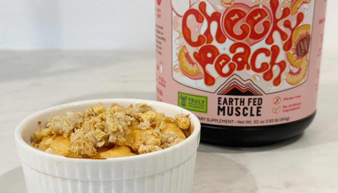 Cheeky Peach Cobbler (for one!)