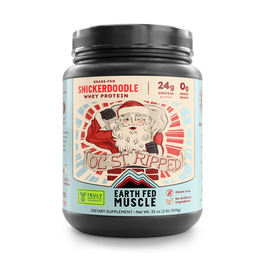 SEASONAL FLAVOR: Ol’ St. Ripped Snickerdoodle Grass-Fed Whey Protein