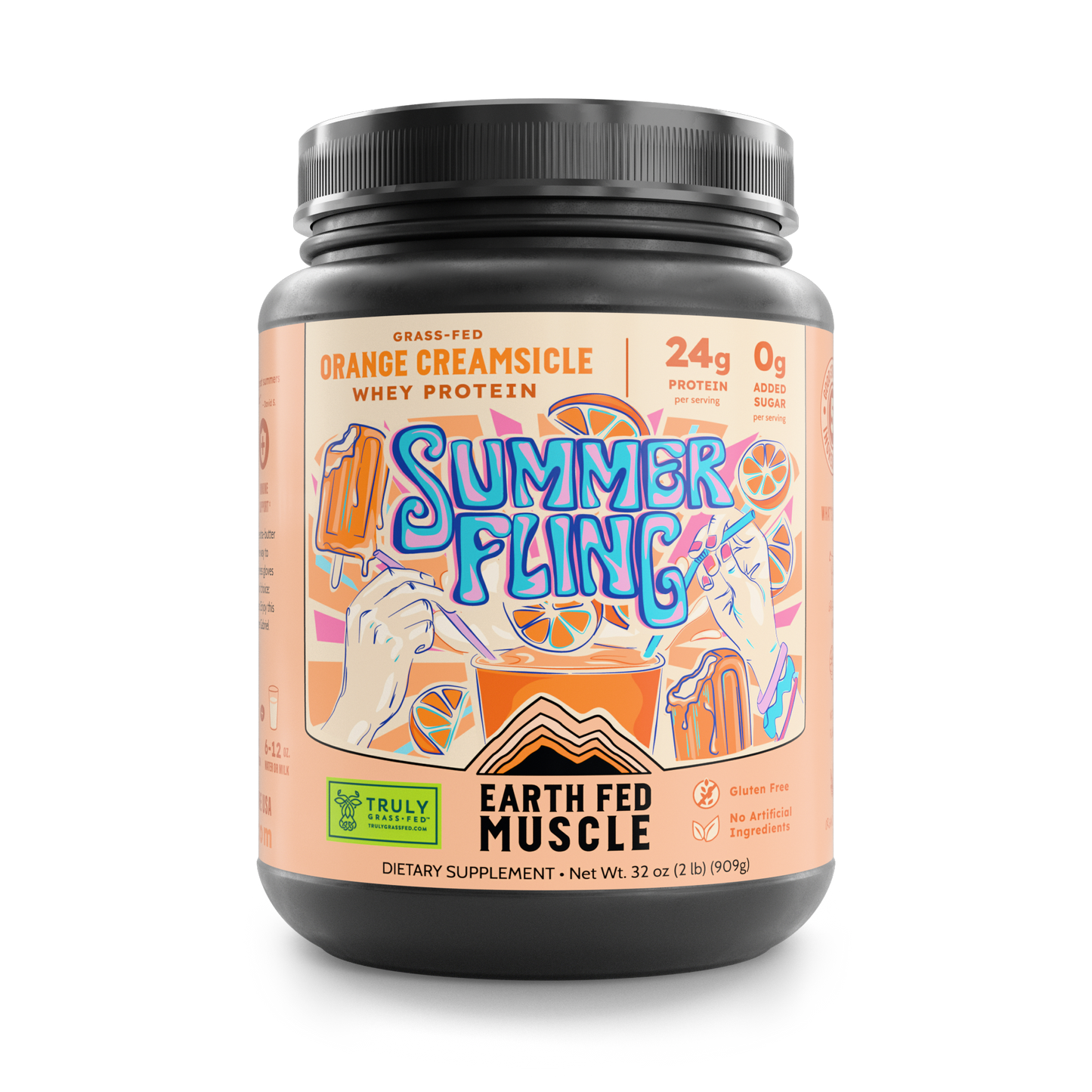 SEASONAL FLAVOR: Summer Fling Orange Creamsicle Grass-Fed Whey Protein