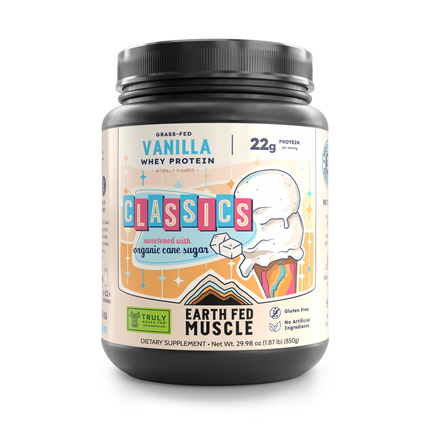 SEASONAL FLAVOR: Classics Vanilla Grass-Fed Whey Protein w/ Real Sugar