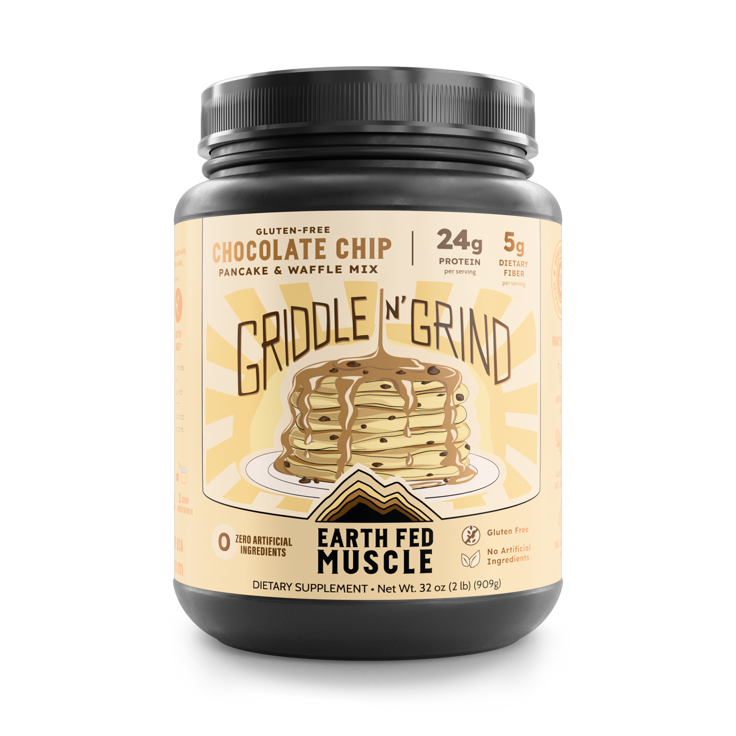 Griddle n' Grind Chocolate Chip Pancake and Waffle Mix