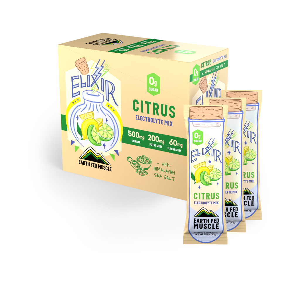 Elixir Electrolyte Mix Packets with Himalayan Sea Salt – Earth Fed Muscle