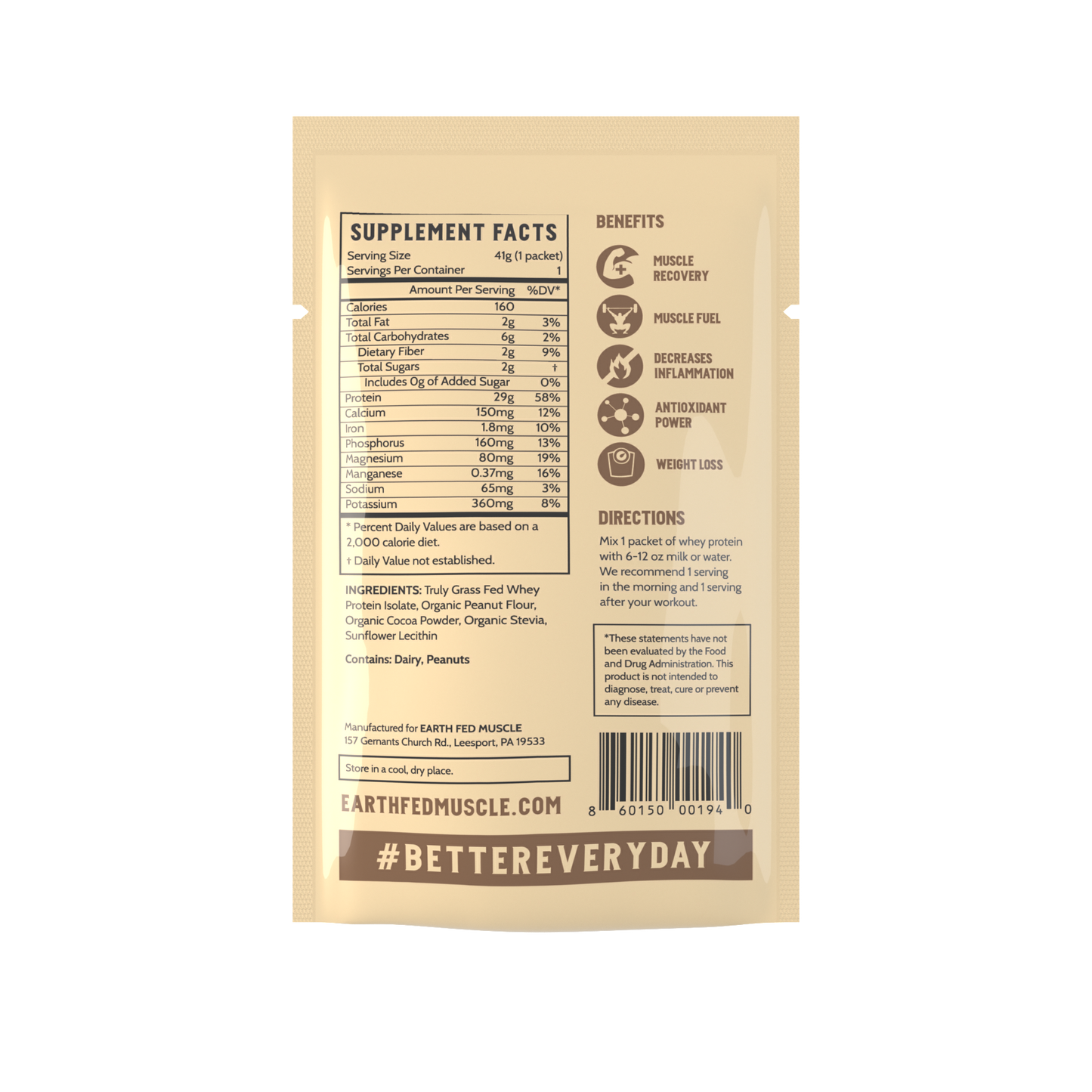 Single Serving Whey Protein Packs