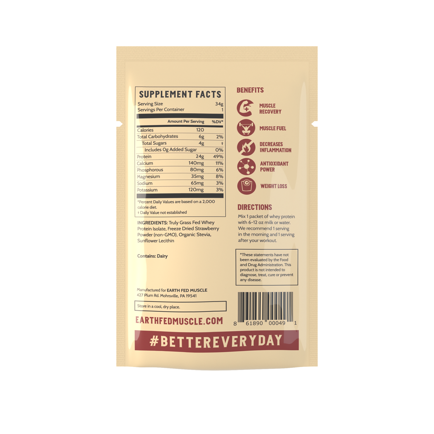 Single Serving Whey Protein Packs
