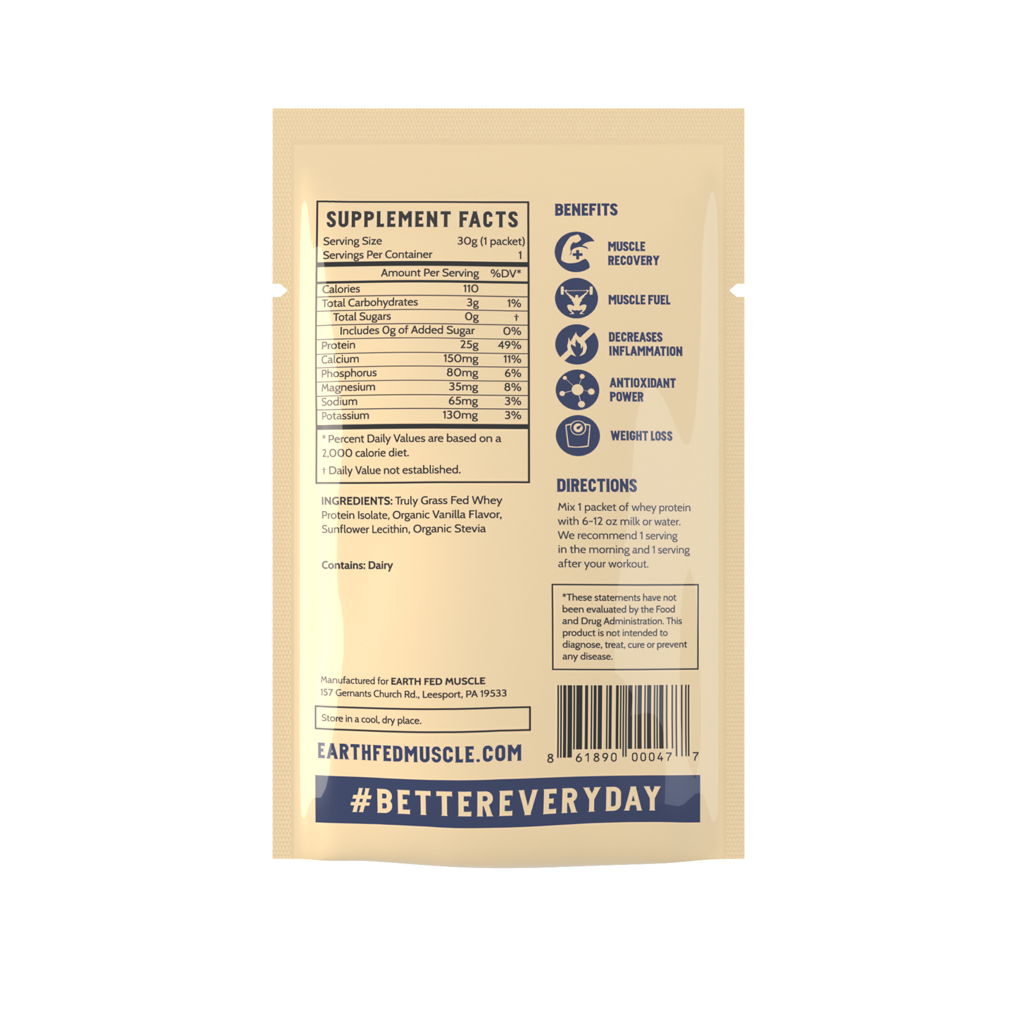 Single Serving Whey Protein Packs