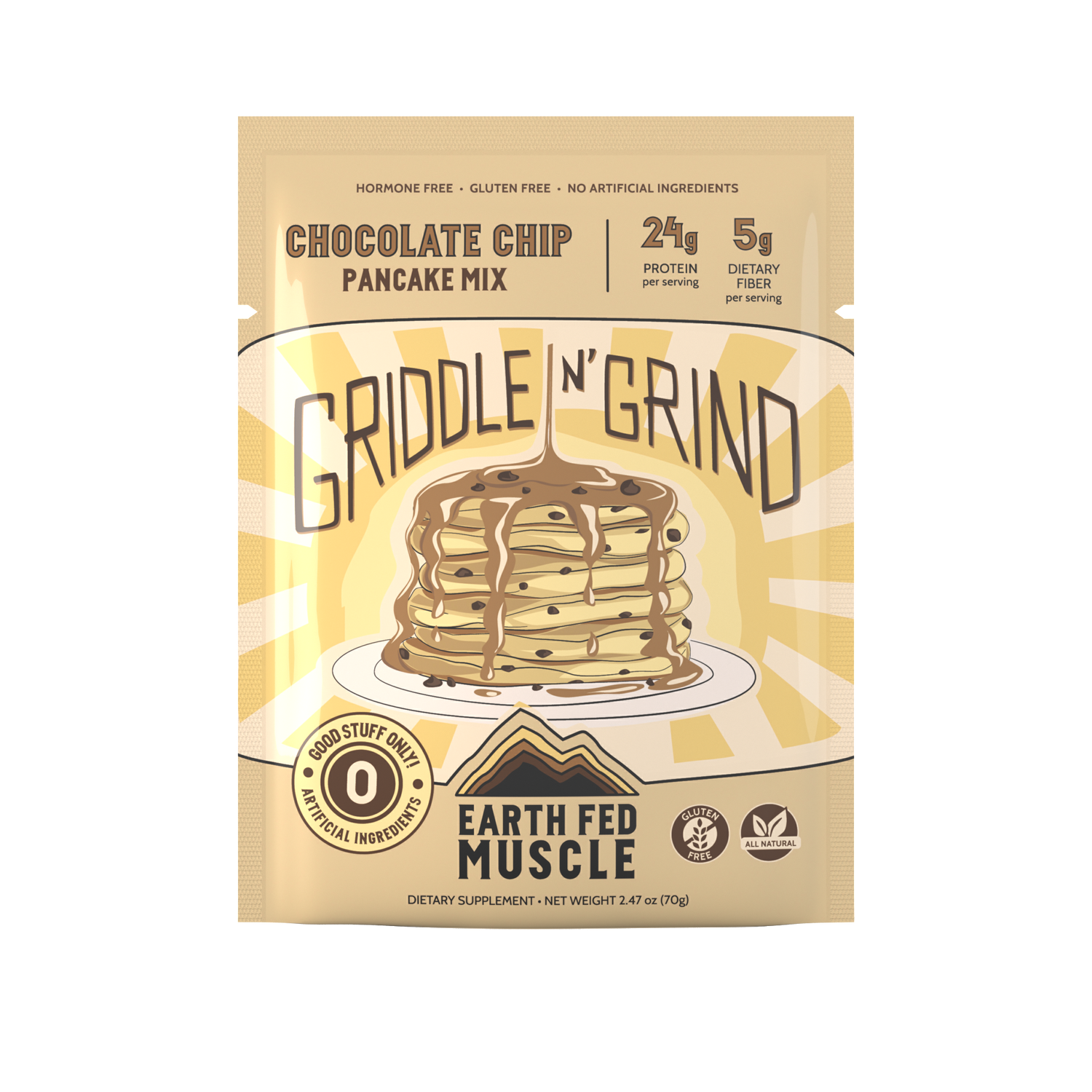 Single Serving Griddle'n'Grind Pancake Mix Packs