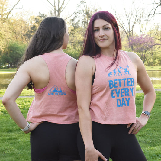 Peach Better Every Day Crop Tank