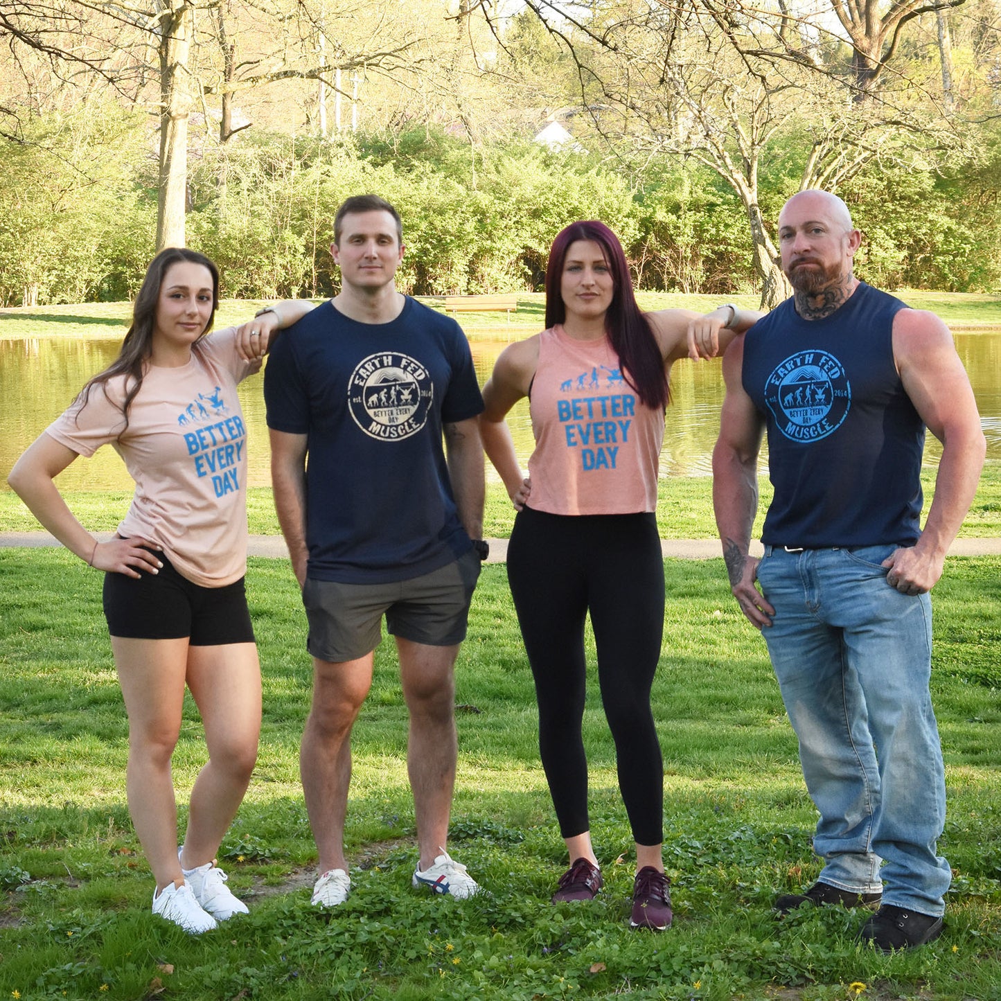 Navy Muscle Tank