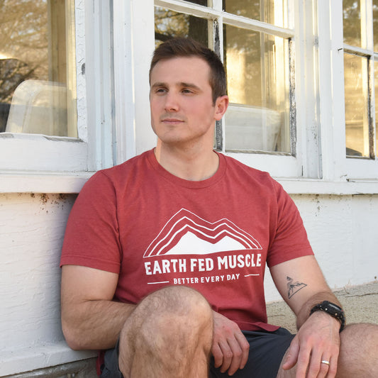 Heather Red Logo Tee