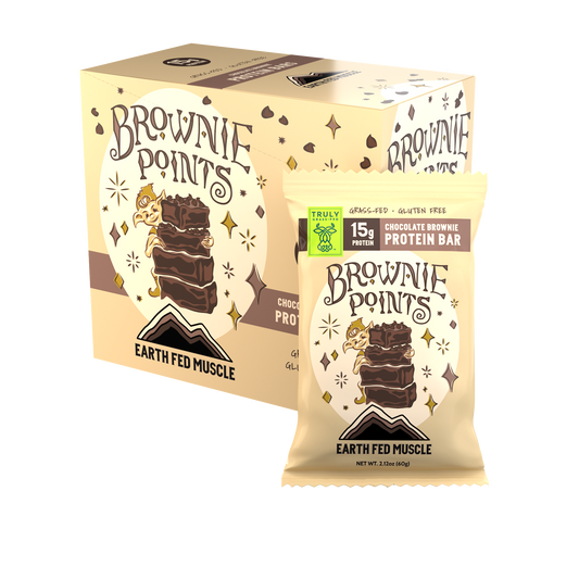 Chocolate Brownie Grass Fed Whey Protein Bars