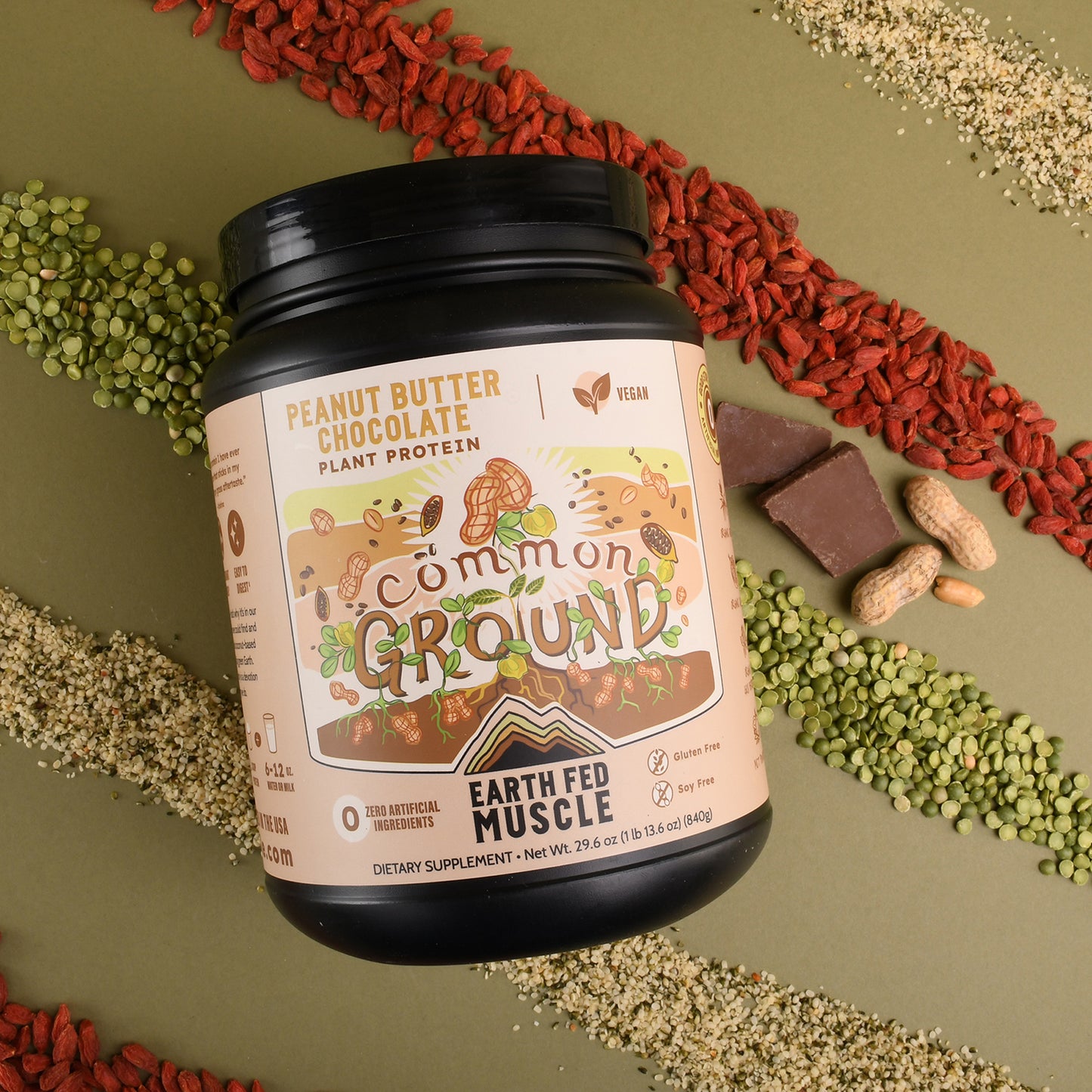Common Ground Chocolate Peanut Butter Plant Protein