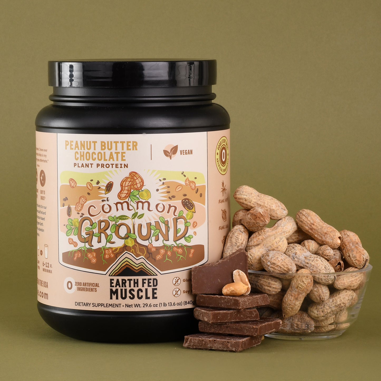 Common Ground Chocolate Peanut Butter Plant Protein