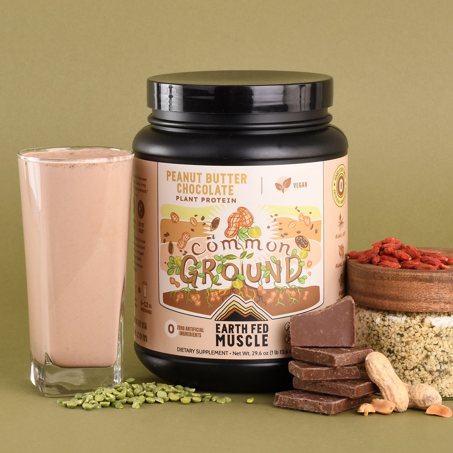 Common Ground Chocolate Peanut Butter Plant Protein