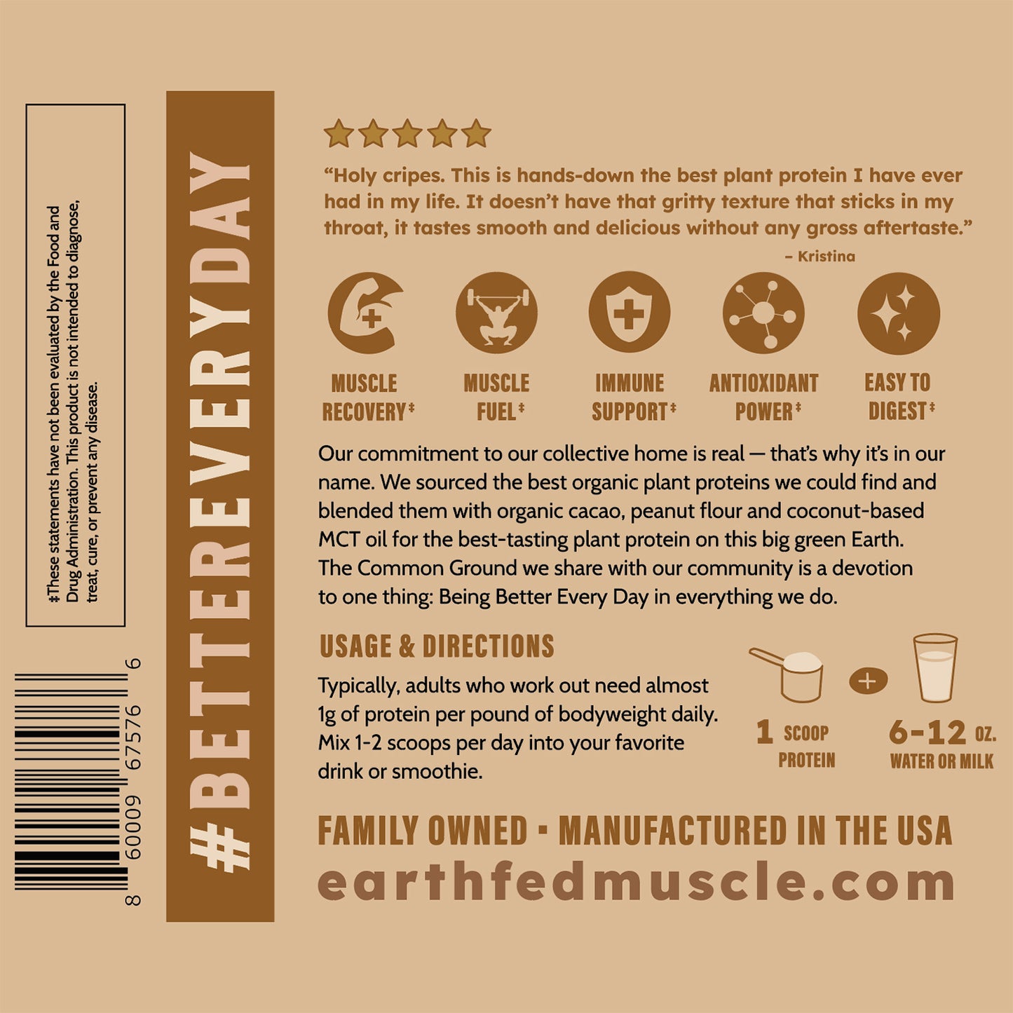 Common Ground Chocolate Peanut Butter Plant Protein