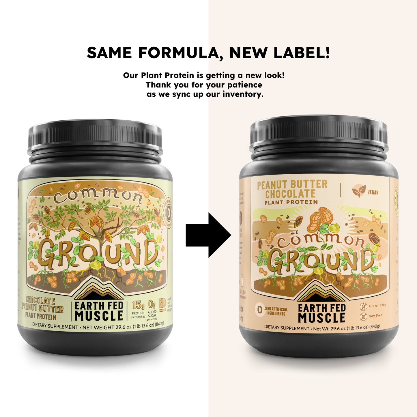 Common Ground Chocolate Peanut Butter Plant Protein