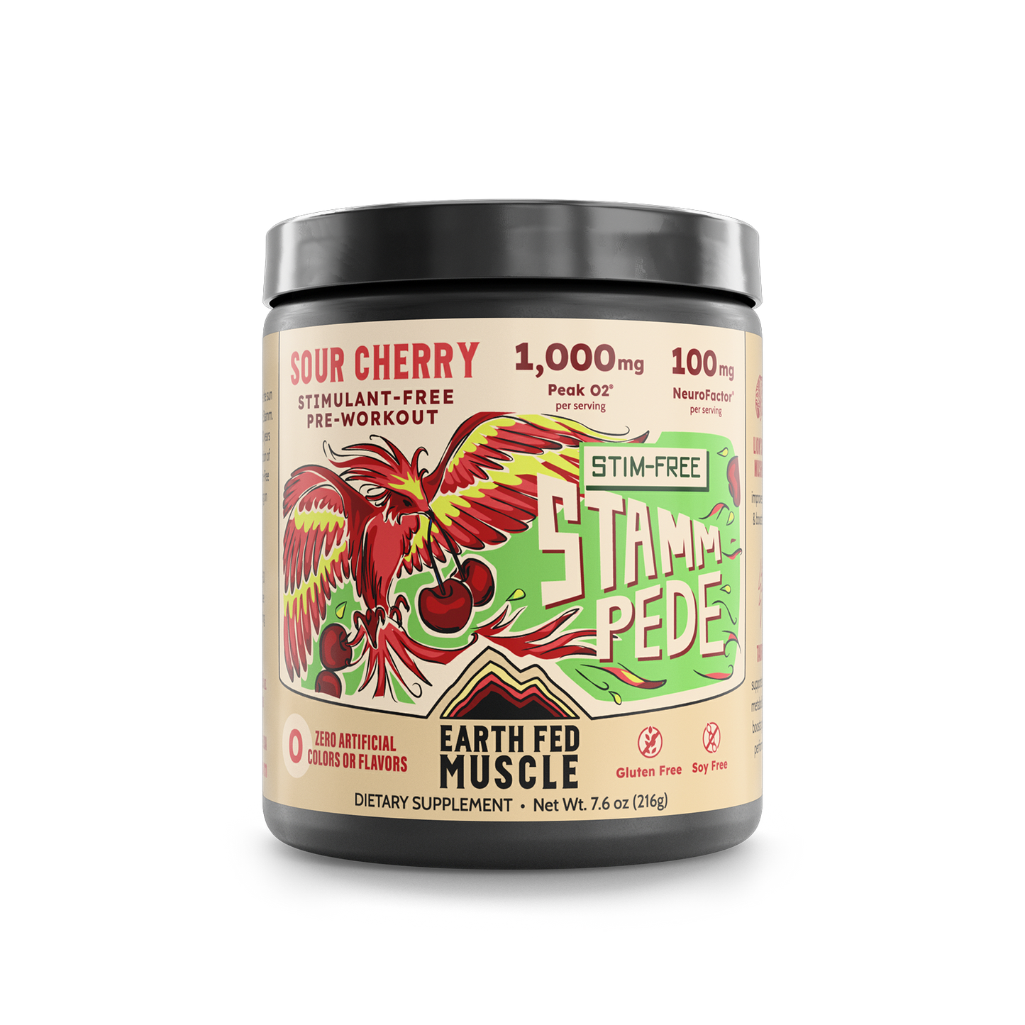 Stim-Free Stammpede - Sour Cherry – Earth Fed Muscle Stim-Free Stammpede - Sour Cherry – Earth Fed Muscle