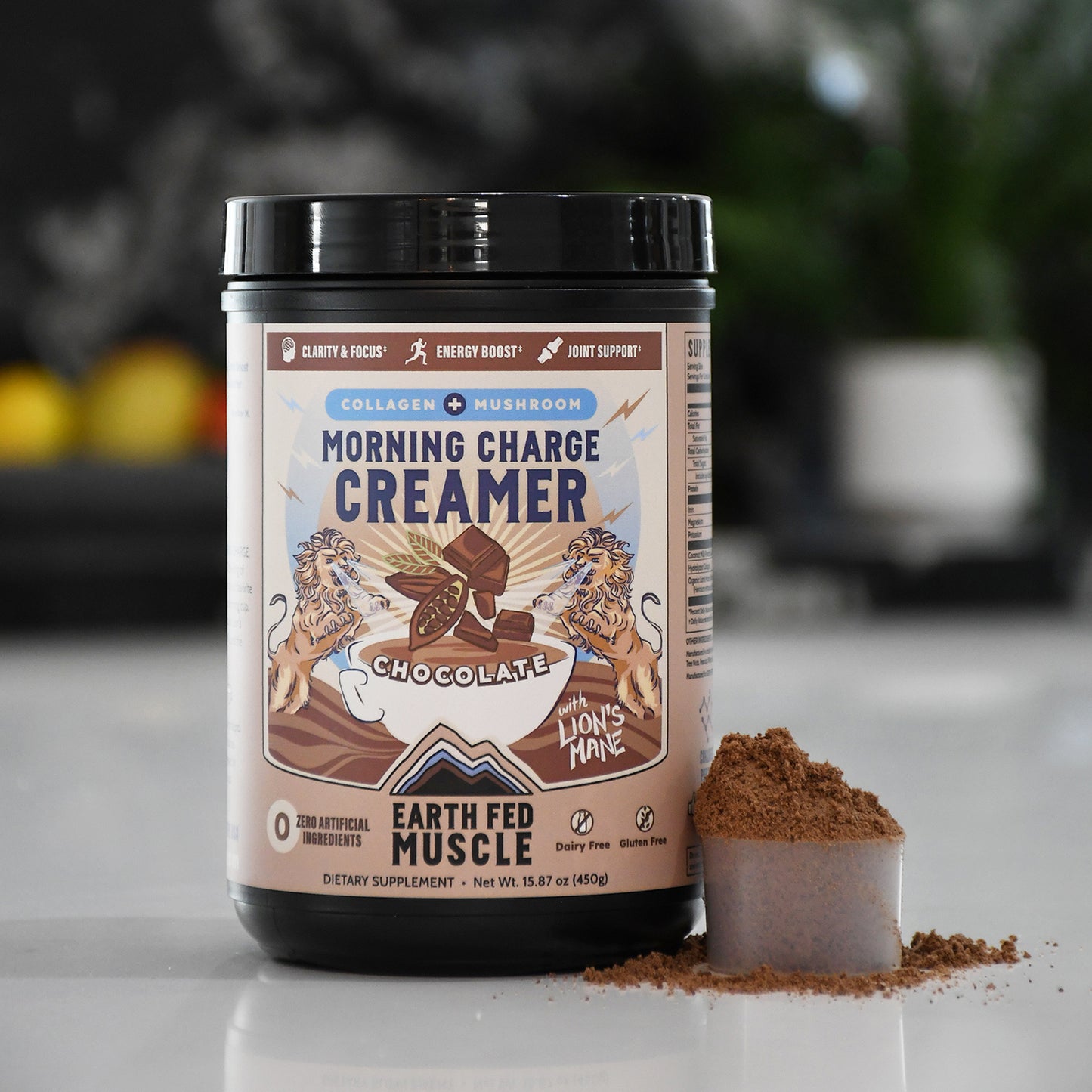 Morning Charge Chocolate Supernutrient Creamer with Lion’s Mane