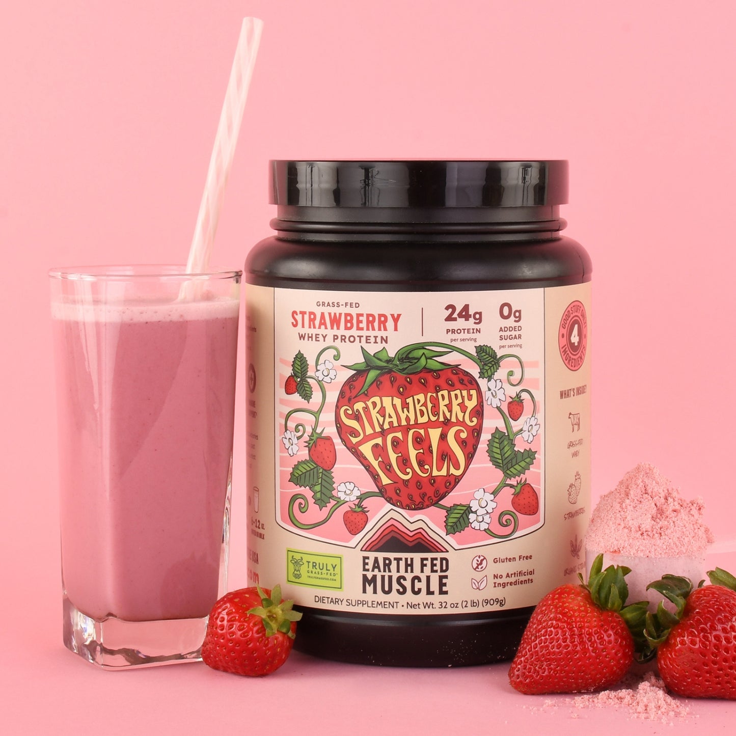 Strawberry Feels (Forever) Grass-Fed Whey Protein