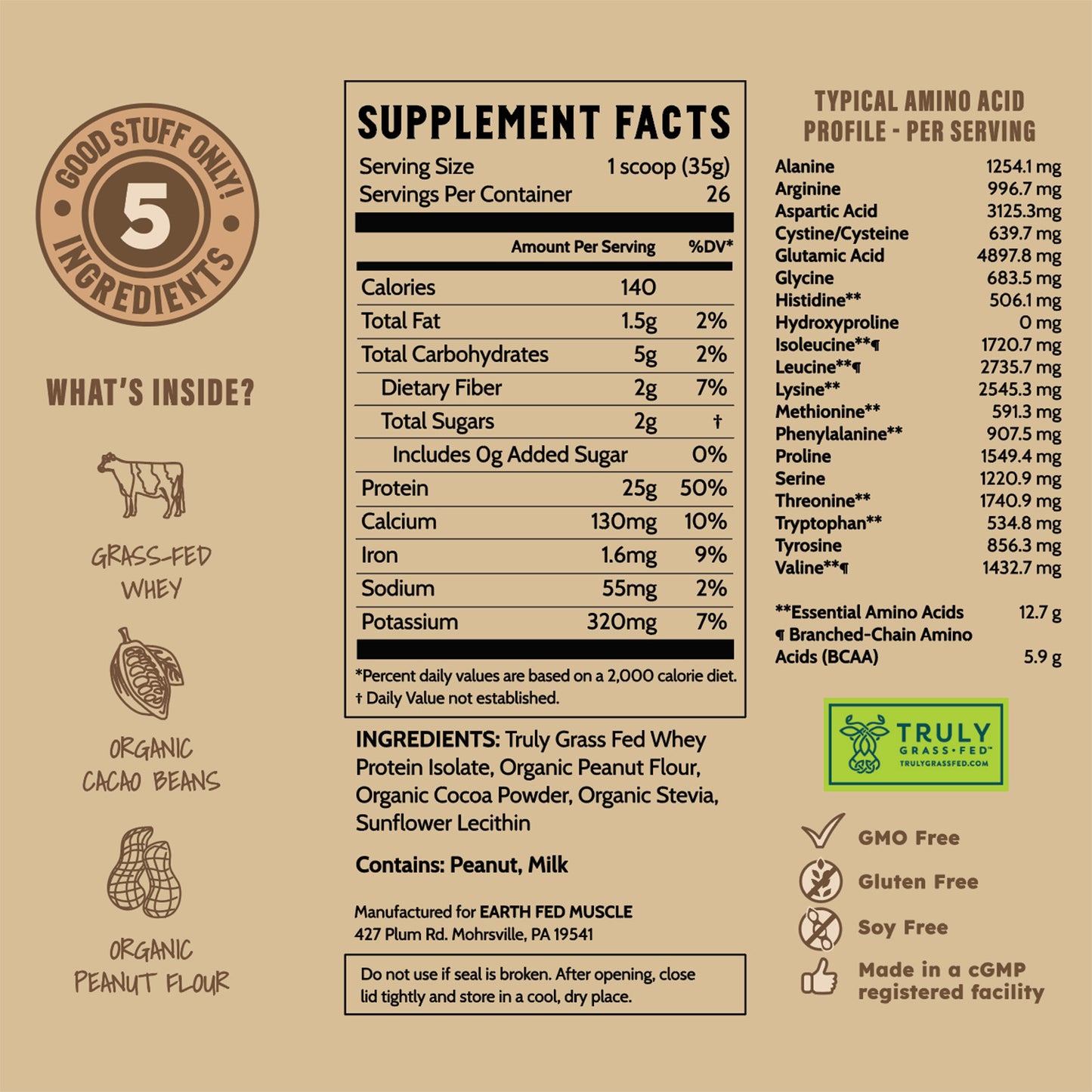 Power Couple Peanut Butter Cup Grass-Fed Whey Protein