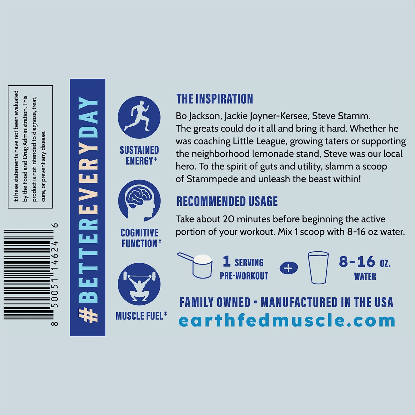 Stammpede Blue Raspberry Preworkout